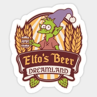 Drunk Elf Beer Sticker